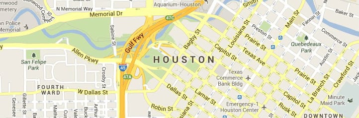 Houston-Texas-Map of Service Area