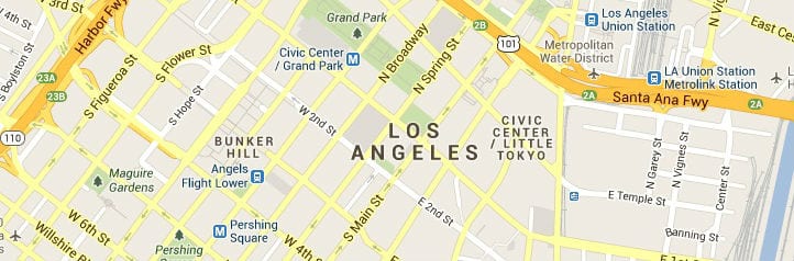 Los-Angeles-California-Map of Service Area