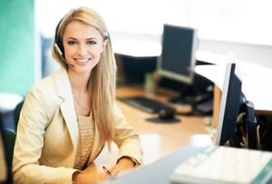 Live receptionist support